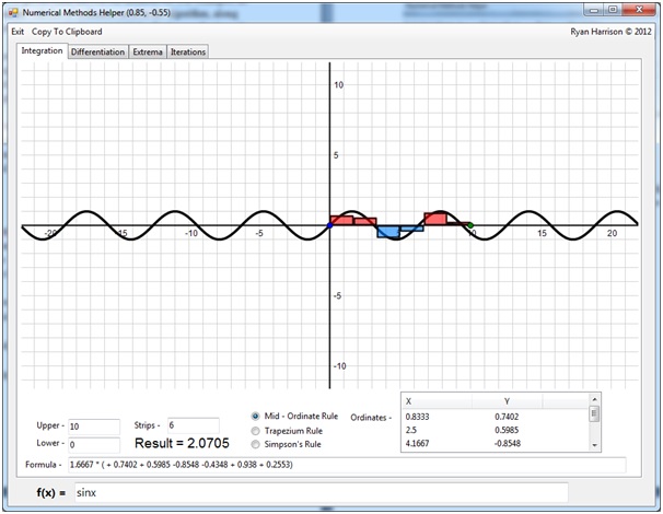 Numerical Methods Helper Screenshot