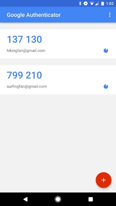 Google Authenticator app